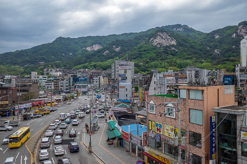 Korea-Seoul-Hiking-Cheolmasan - This is not where my hike is today, but it is where I had to change trains. It may now be my final hike of this trip because it looks pretty good.