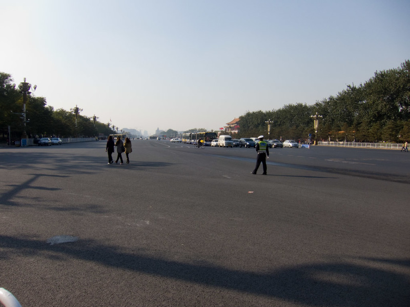 China-Beijing-Tiananmen Square - An example of the vastness of roads in central Beijing.