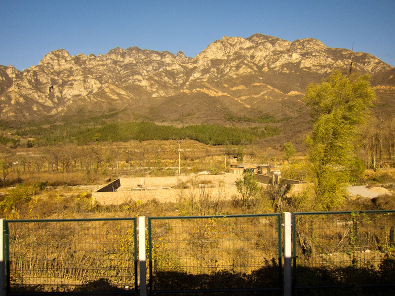 China-Badaling-Great Wall-Train - Whilst being propositioned, the view out the window was great.