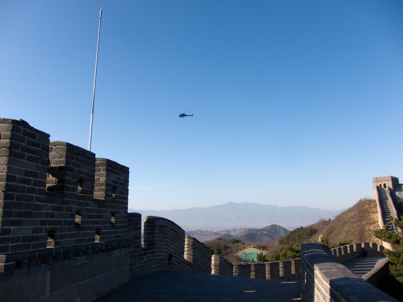 China-Badaling-Great Wall - Generally its very peaceful and quiet, until some lazy tourists couldnt be bothered walking at all and rented a helicopter to annoy everyone with.