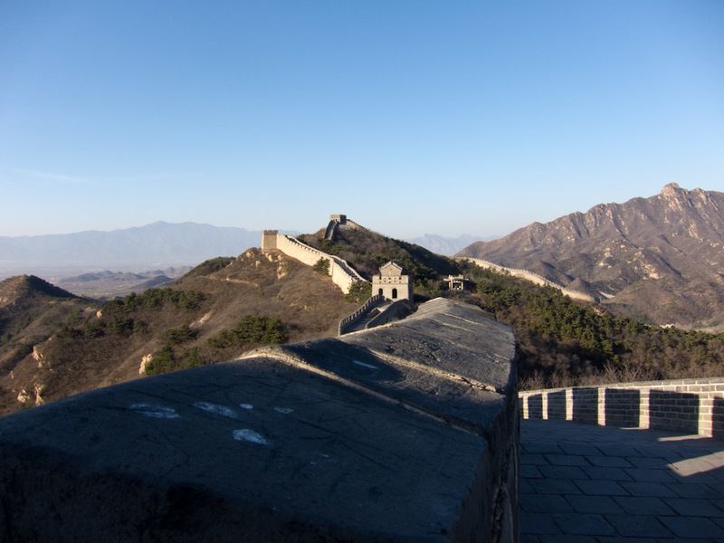 China-Badaling-Great Wall - Close up of wall.