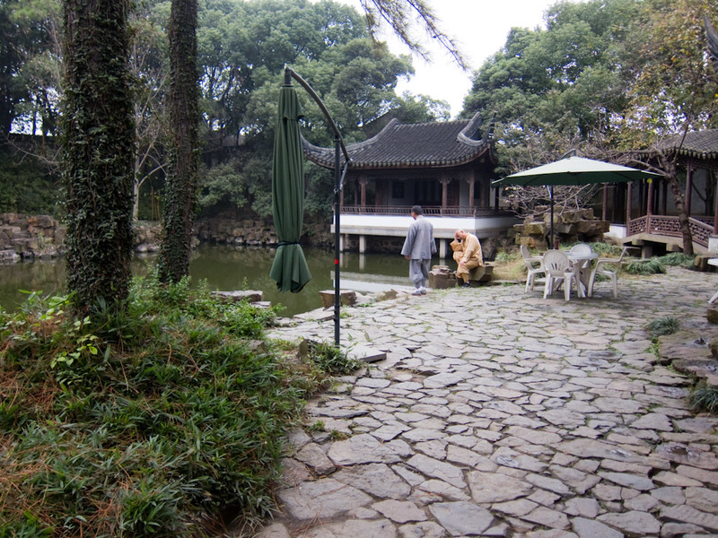China-Suzhou-Garden-Pagoda - Nearby is a very sad and lonely tea house spot, which I dont think has had customers for many years.