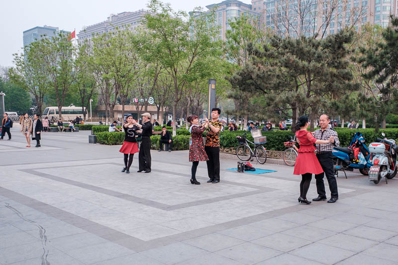 The great loop of China - April 2018 - The formal ballroom dancers have arrived. I cut in and took the next dance, it was my lucky day, the foxtrot. I excel at the foxtrot.