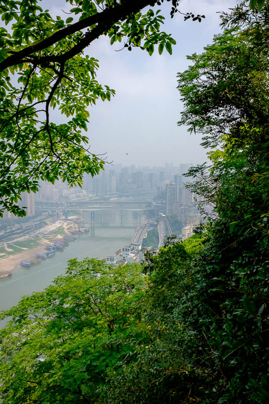 China-Chongqing-View-Erling Park-Testbed 2 - Thats a different river on the other side of the tall green spine.