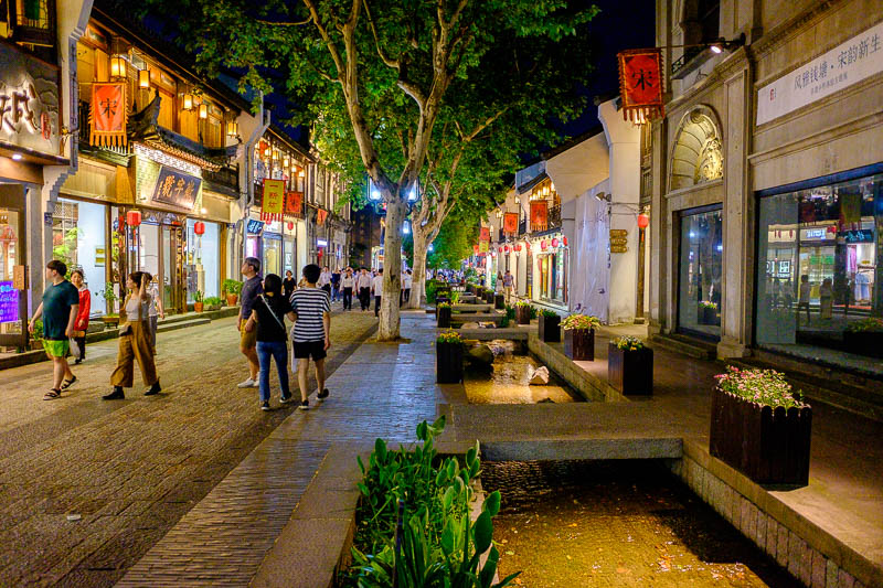 China-Hangzhou-West Lake-Temple of God - There really are a lot of streets and alleyways all done up like this. In todays world of walking along reading your phone, I wonder how many people h