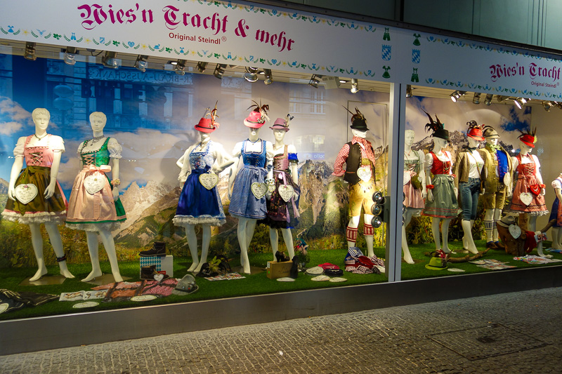Germany-Munich-Rain - Then there are the local Bavarian fashion brands like this.