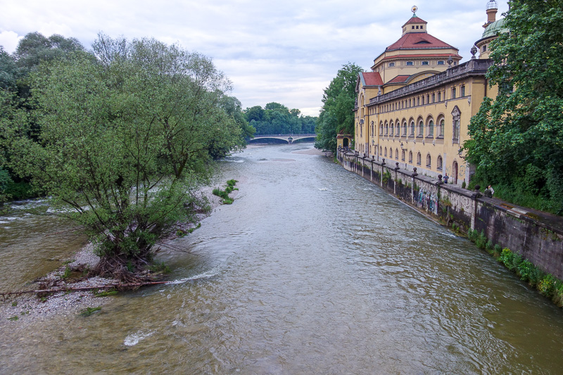 Germany-Munich-Isar - The mighty Isar river.