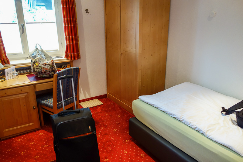 London / Germany / Austria - Work & Holiday - May and June 2016 - This is my tiny room. I had luxury in Munich for a week that cost an absolute fortune due to the conference / exhibition I was attending, this room is