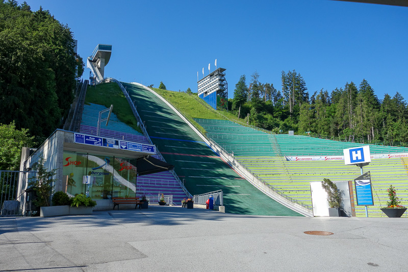 Austria-Innsbruck-Hiking-Patscherkofel - There is another ski jump up here. This one is regularly used.
