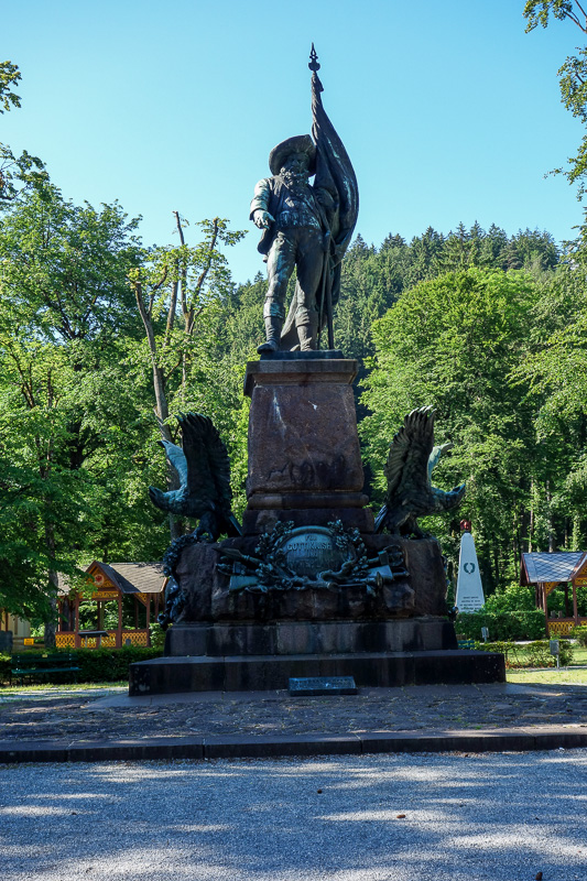 London / Germany / Austria - Work & Holiday - May and June 2016 - You can also appreciate a statue of Arch Duke Franz Ferdinand, whos murder was used as a reason to start world war 1. Not sure why theres such a statu