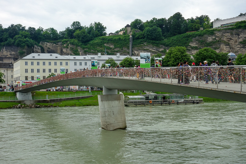 Austria-Salzburg-Mozart-Sausage - Salzburg is yet to cut the locks off their bridge like many cities have had to do after engineers discovered they were at risk of collapsing.
