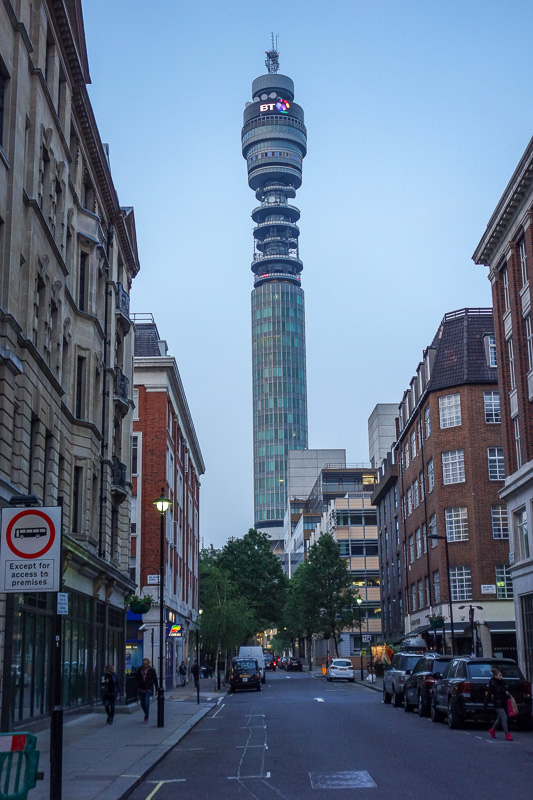 England-London-China Town-Picadilly Circus - And then once I saw the BT tower, I knew I was near my hotel and it was time to go home.