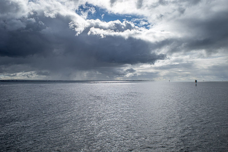  - I was really enjoying the clouds and the calm seas.