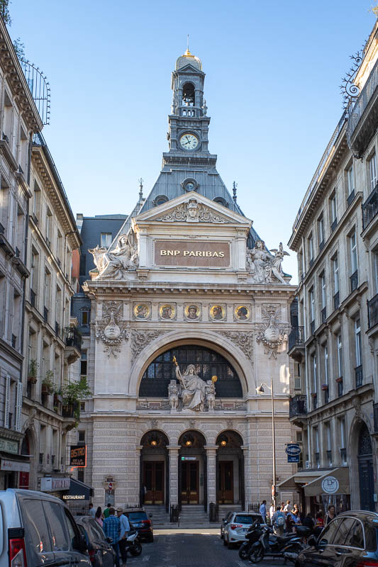 France-Paris-Food-Crepes - And what might this building be?, gallery? church? embassy? military? No its a bank branch.
