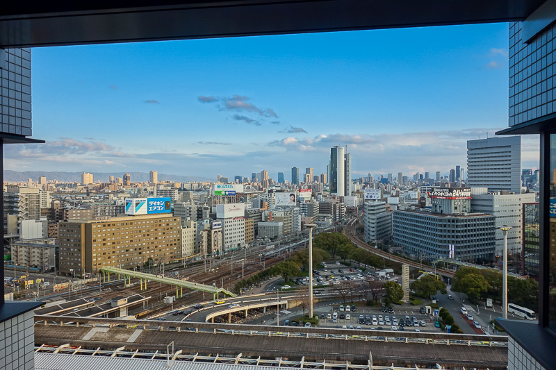 Japan-Osaka-Dotonbori - The view out the other side of my hotel. Quite superior to mine. I will leave feedback that as an important westerner I should have been placed on the