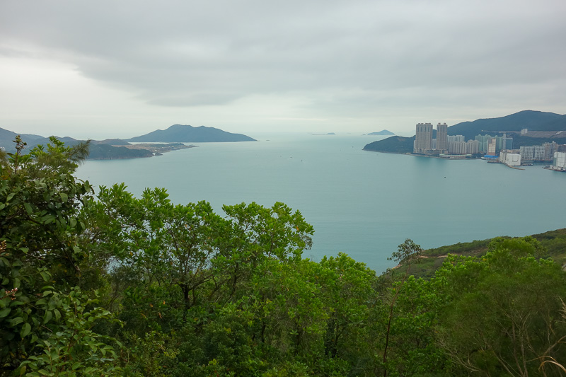 Hong Kong - Japan - Taiwan - March 2014 - I wasnt expecting to cross over the ridge and see this view. Very clear day looking out at the various pirate islands of the south china sea.
