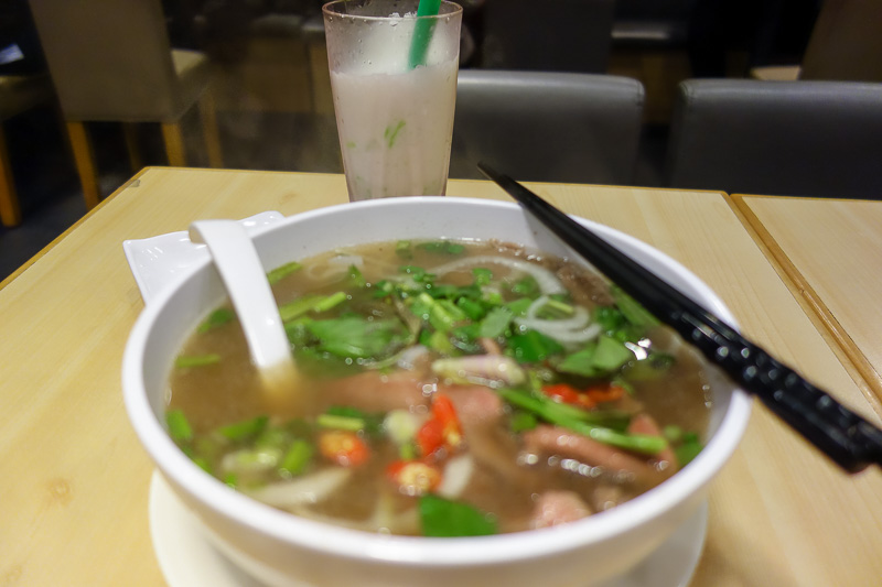 Hong Kong - Japan - Taiwan - March 2014 - To repair the damage to my immune system and hip and knee cartilidge from being encased in a metal tube for so many hours, Pho was in order. It was go