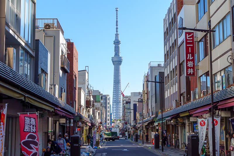 Japan-Tokyo-Ueno-Asakusa-Skytree - Pretty easy to get your bearings to find the skytree.