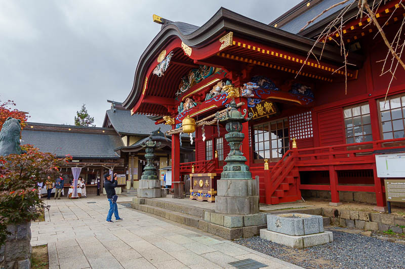 Japan-Hiking-Asoyama-Hinodesan-Mitake - Main shrine.