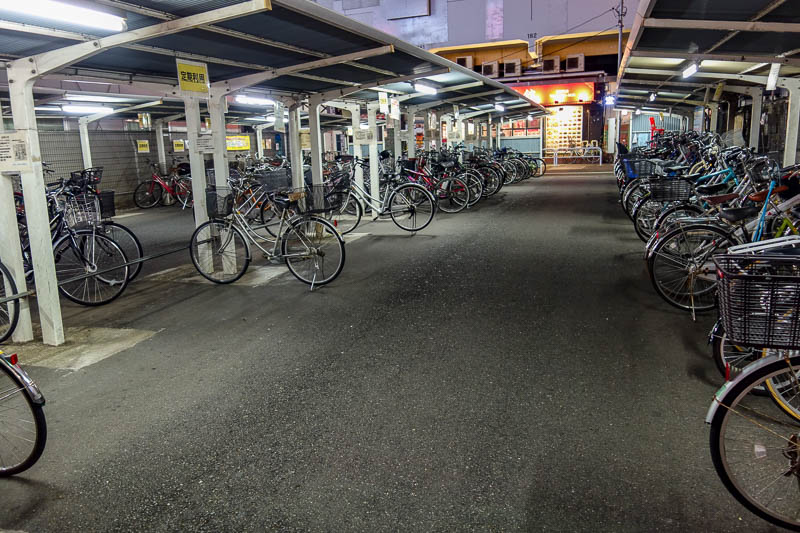 Japan 2015 - Tokyo - Nagoya - Hiroshima - Shimonoseki - Fukuoka - Something we still dont have in Australia, somewhere proper to park your bike. Actually I may have seen one in Brisbane. How much did the bike lane co