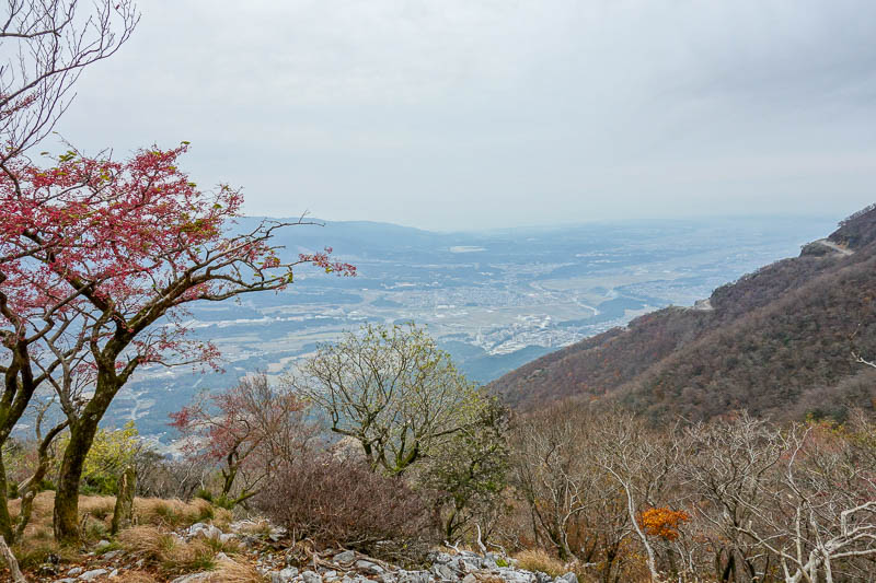 Japan 2015 - Tokyo - Nagoya - Hiroshima - Shimonoseki - Fukuoka - It was a rare opportunity to see a view of sorts, about half way up here. This used to be a looping course, but an avalanche destroyed the alternate w