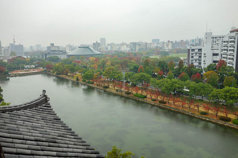 Japan-Hiroshima-Castle-Rain-Memorial - The view was not bad, even though its rainy.