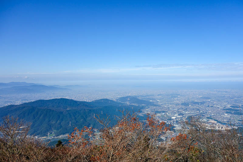 Japan-Fukuoka-Hiking-Mount Homan-Dazaifu - Now I am at the top, and theres Fukuoka.