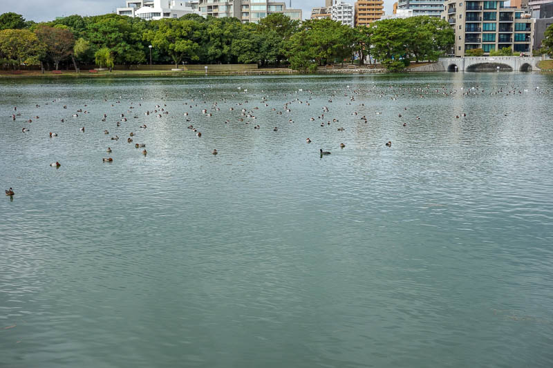 Japan 2015 - Tokyo - Nagoya - Hiroshima - Shimonoseki - Fukuoka - Nearby is a park that houses a man made lake, that for an unknown reason is a 1/10th scale re creation of the famous west lake in Hangzhou China. I ha