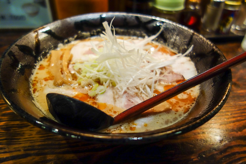 Visiting 9 cities in Japan - Oct and Nov 2016 - After much walking, I found a ramen place that wasnt just a bar. It was all smoking! No non smoking section. Oh well, I was here now, and breathing sm