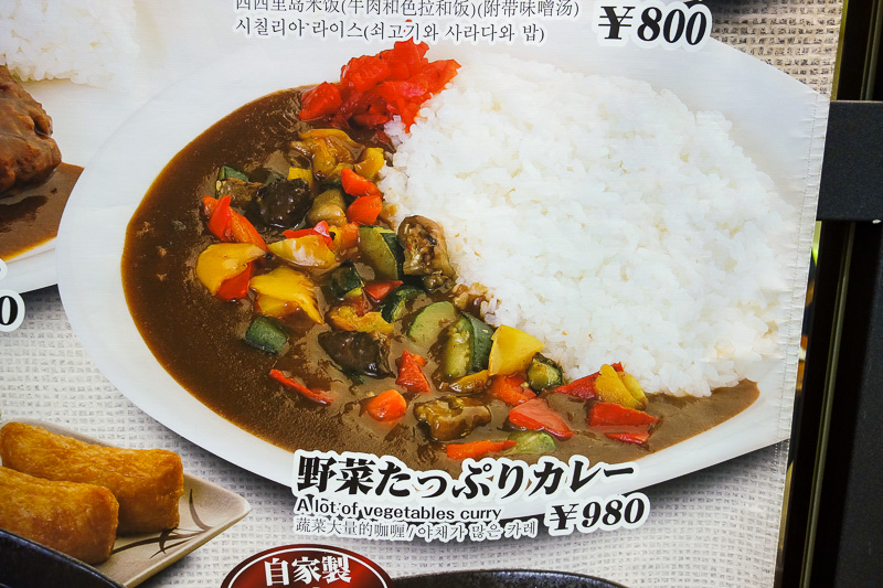 Japan-Osaka-Sapporo-Kansai-Chitose - I should have had this for lunch. A lot of vegetables.