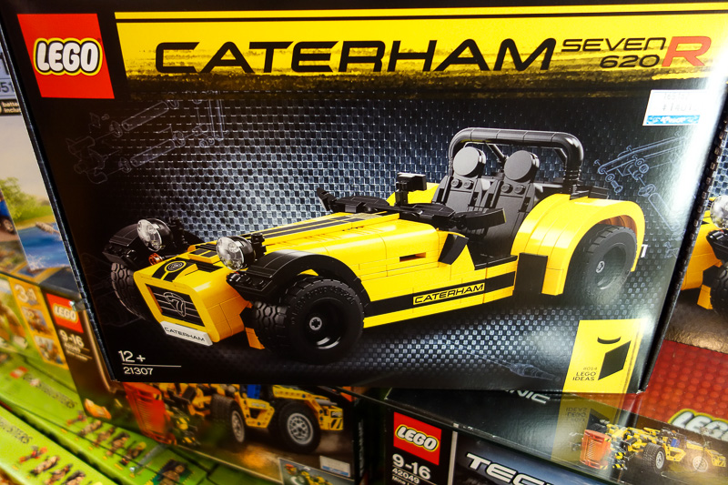 Visiting 9 cities in Japan - Oct and Nov 2016 - Very strange choice of car for Lego to feature a set on. Very rare Caterham. Its a bit like Lego globally releasing a lego set featuring A Holden King