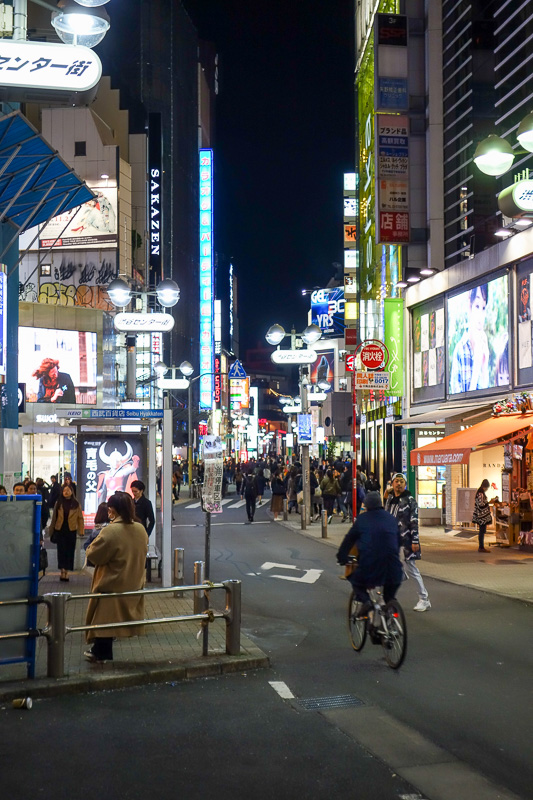 Visiting 9 cities in Japan - Oct and Nov 2016 - Shibuya random street with all the bright lights.