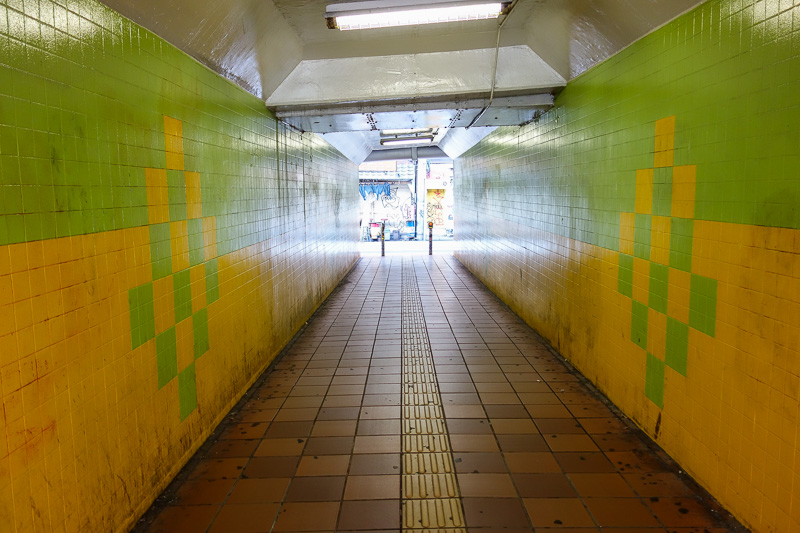 Visiting 9 cities in Japan - Oct and Nov 2016 - Then I went through some tunnels. No one seems to start work early in Japan, its 9am on the dot.