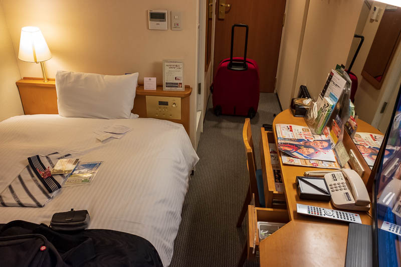 Back to Japan for even more - Oct and Nov 2017 - This is the second tiniest hotel room I have ever been in. The tiniest was actually in Austria. This one is much, MUCH nicer than the Austrian one tho