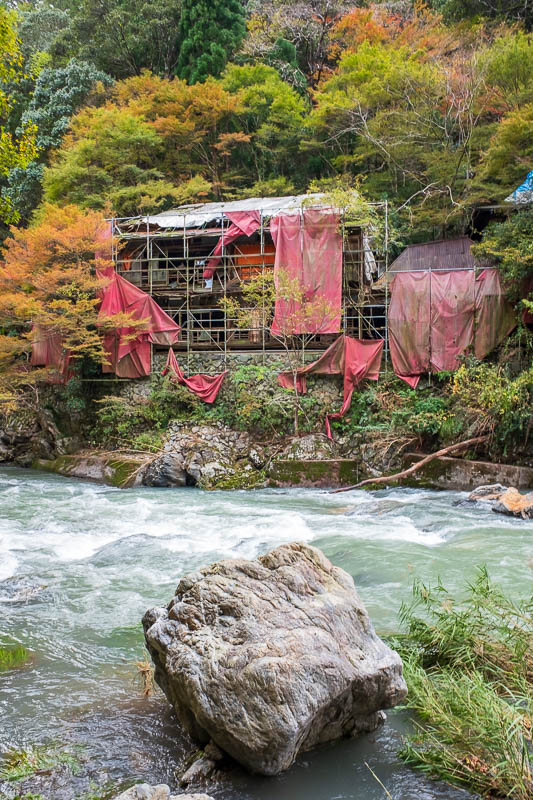Back to Japan for even more - Oct and Nov 2017 - Most of the restaurants along the river seemed to still be in use, but not this one.