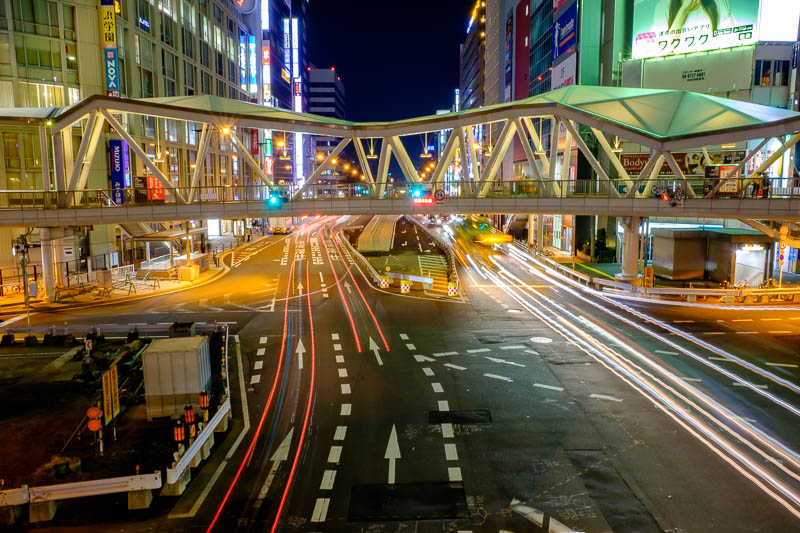 Back to Japan for even more - Oct and Nov 2017 - The overpass allows long exposures of traffic. So I can get some starbursts.