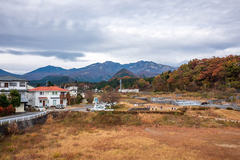 Back to Japan for even more - Oct and Nov 2017 - Arriving at Nikko and I got to admire the huge mountain vista. I remembered admiring it last time with better weather and a camera with zoom capabilit