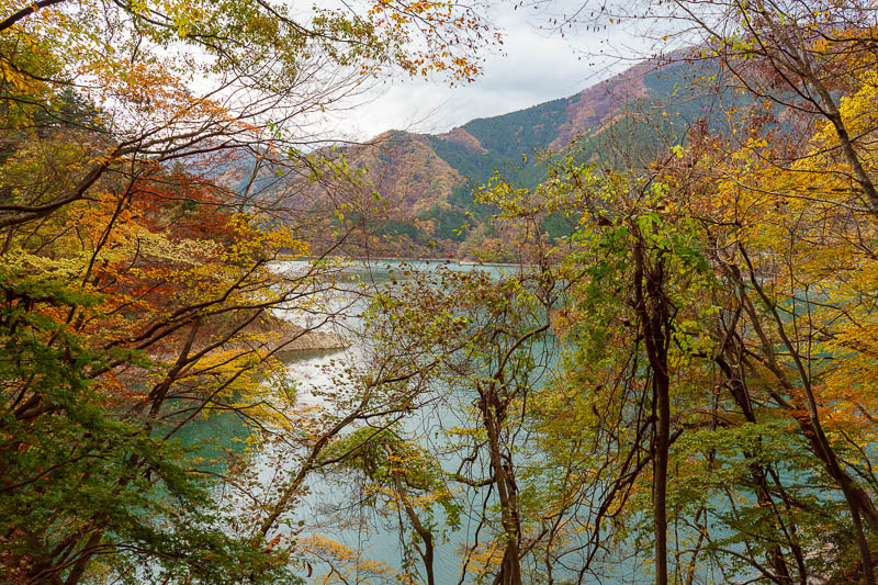 Japan-Okutama-Lake-Hiking - I knew it was 12km from the pontoon bridge back to the dam, at times it didnt look that far, but then you would be sent off down another long arm of t