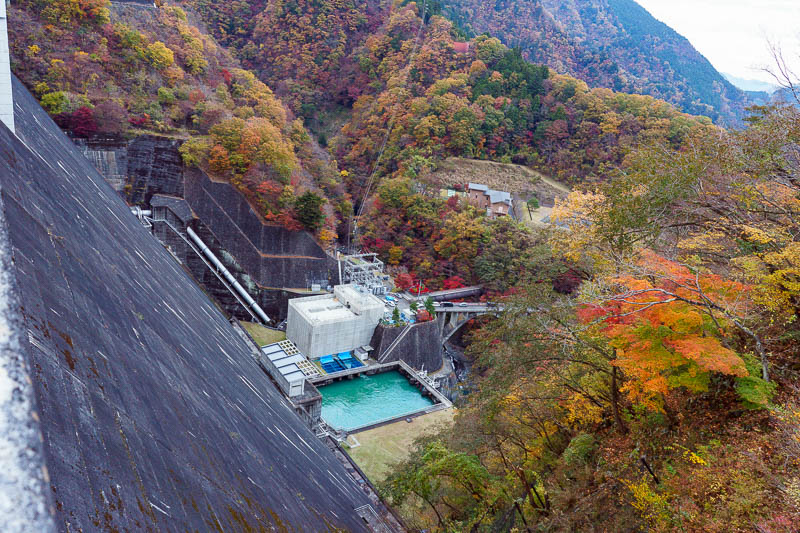 Of course I am back in Japan yet again - Oct and Nov 2018 - I was finally back at the dam. Here is the dam wall. As always, its further down than the photo makes it appear.