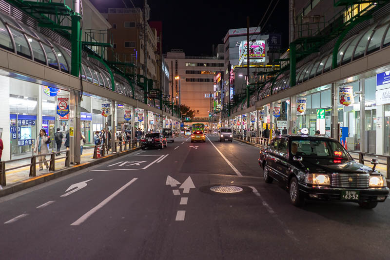 Of course I am back in Japan yet again - Oct and Nov 2018 - The shopping street at street level, looking back at the station and department stores.
