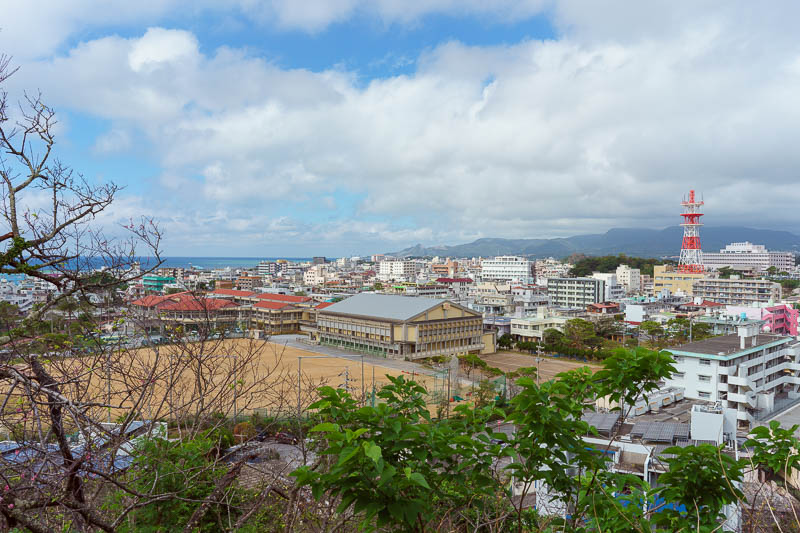 Japan-Okinawa-Nago-Hiking - From this angle, Nago looks like a sizeable metropolis, it is not.