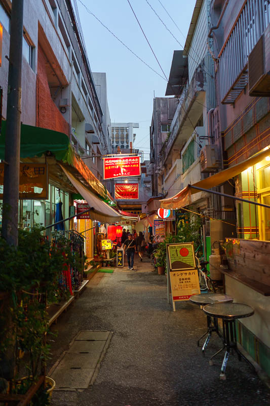 Of course I am back in Japan yet again - Oct and Nov 2018 - First I headed off into a side street, not a great photo but there were hundreds of little restaurants, often with people sitting on coke crates outsi