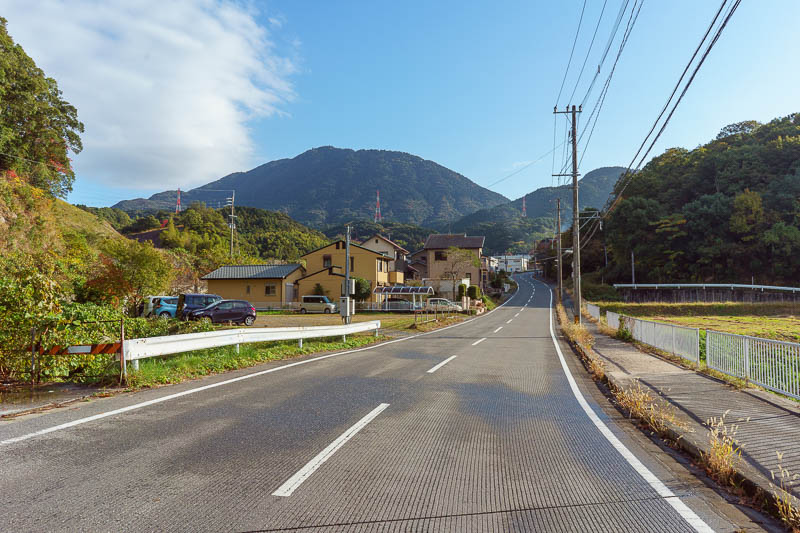 Of course I am back in Japan yet again - Oct and Nov 2018 - Here is my mountain, and a road. Well its part of the mountain. The range extends along behind it.