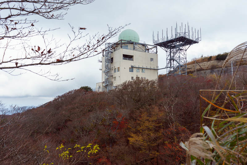 Of course I am back in Japan yet again - Oct and Nov 2018 - Hmm, the peak of Mount Sangun has been ruined by radar, mobile phone, tv and godzilla spotting towers.