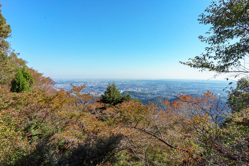 Japan-Tokyo-Hiking-Takao-Mount Jinba - There are many views to be had of greater Tokyo as you will see. I believe many people take the cable car up at night to look at the lights. Lazy peop