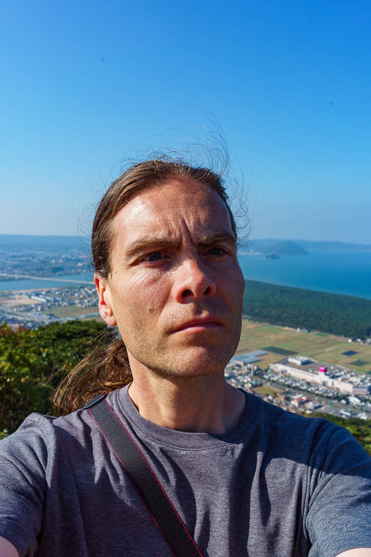 Japan-Karatsu-Castle-Hiking - I was keeping a close eye on my bulging forehead vein!
