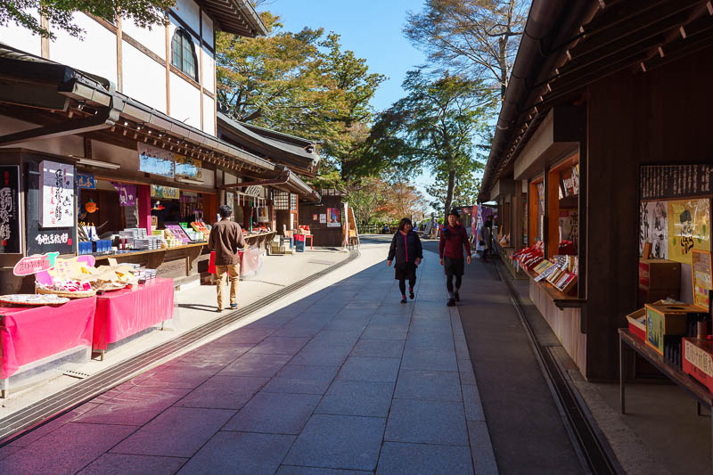 Japan-Tokyo-Hiking-Takao-Mount Jinba - Every temple needs a shopping mall.