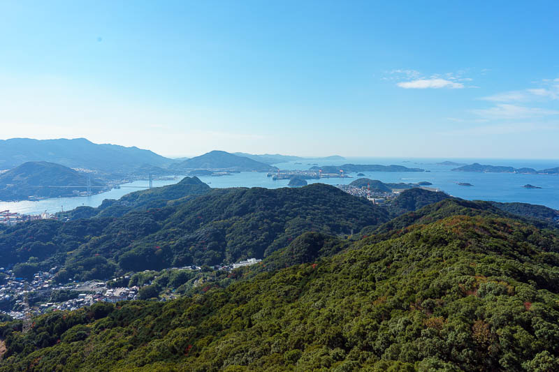 Japan-Nagasaki-Inasayama-Museum - Looking out over the East China Sea. Nice islands.