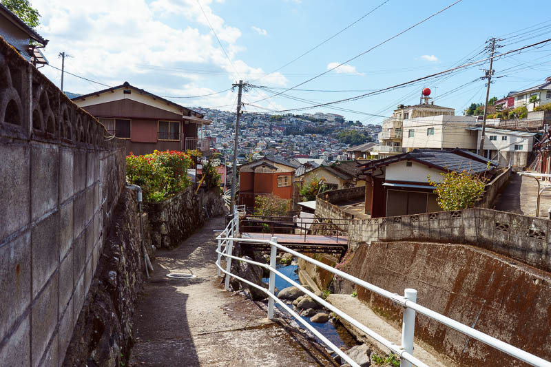 Japan-Nagasaki-Hiking-View - A good bet is to follow the drain, thats normally a path that doesnt end suddenly.