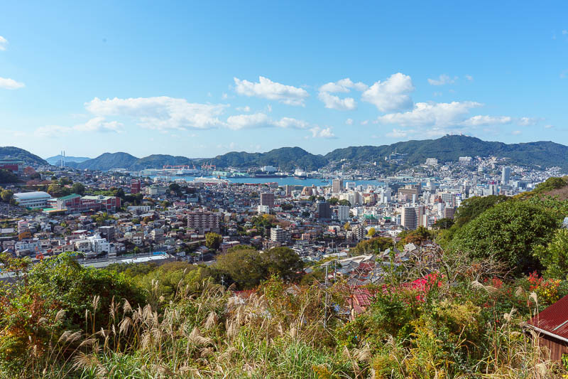 Of course I am back in Japan yet again - Oct and Nov 2018 - The path down the front of the little mountain back towards Nagasaki was also stone steps and easy to follow. As there was no view from the top (annoy